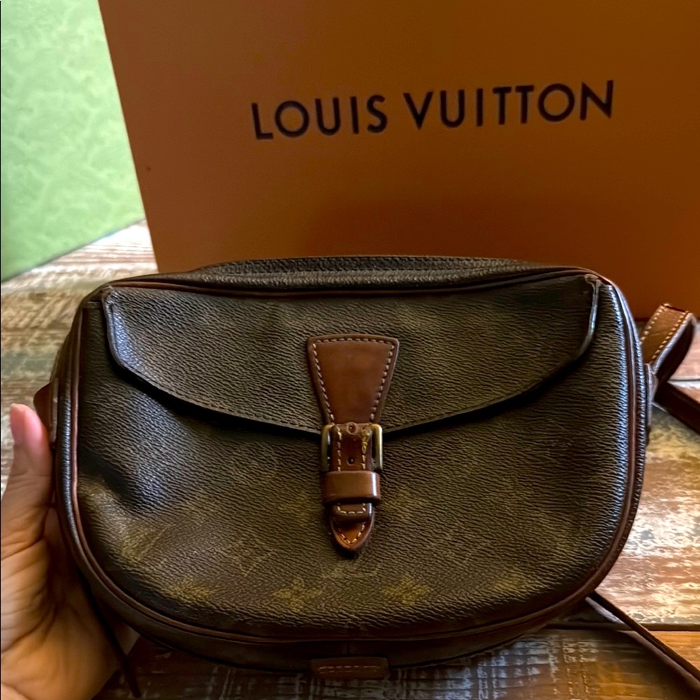 Louis Vuitton Brown Leather Crossbody Bag